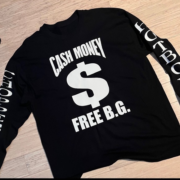 Free BG Cash Money Records Long Sleeve Tshirt - Picture 2 of 2